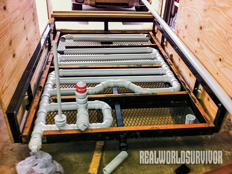 It features a PVC water system.