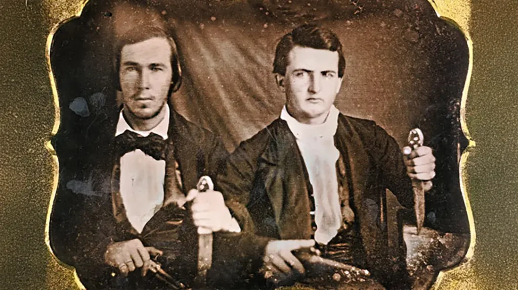 Brothers with variations on the Bowie knife