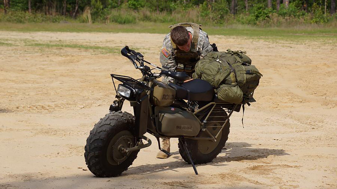Rokon Motorcycle trailer breaker loaded up