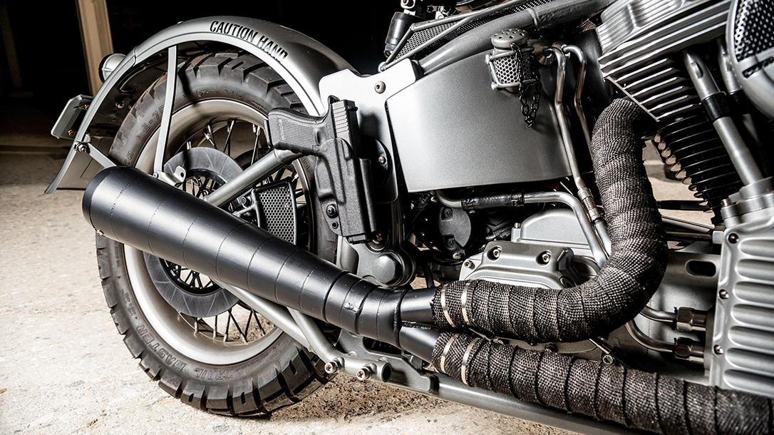 Harley WLA 1951 Panhead Repro Bravo Company Paul Buffoni exhaust