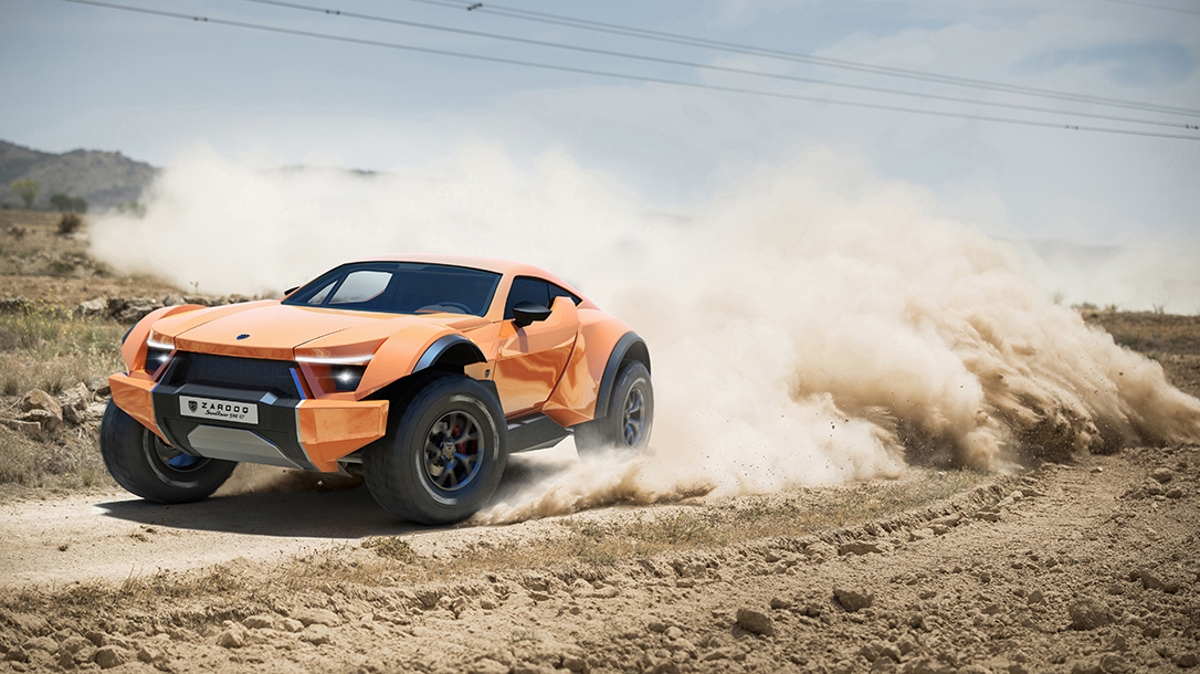 Zarooq SandRacer 500 GT, Zarooq Motors, supercar, dune buggy, dirt
