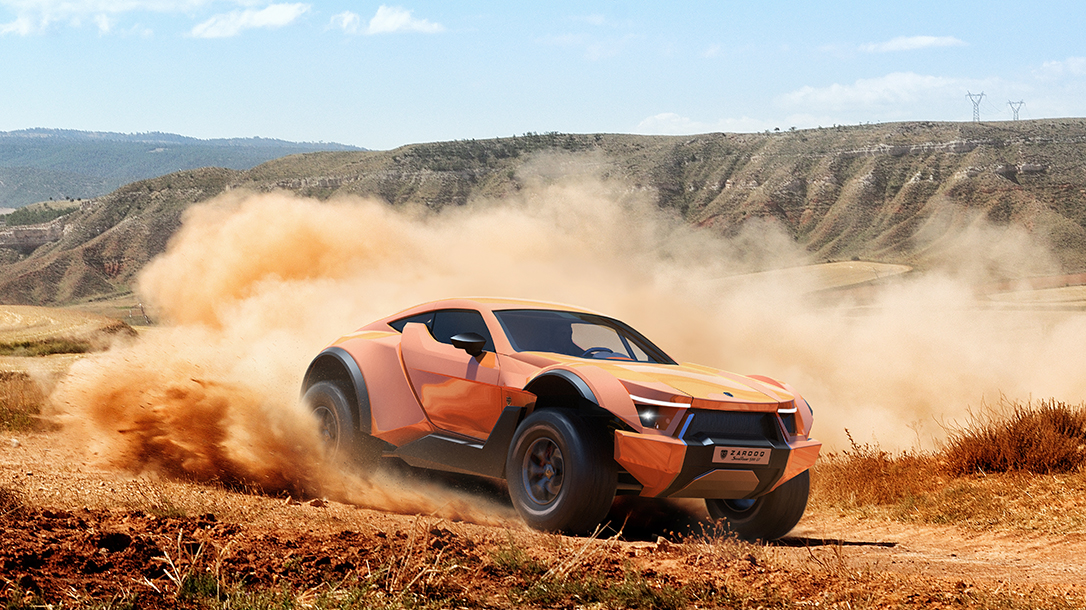 Zarooq SandRacer 500 GT, Zarooq Motors, supercar, dune buggy, lead