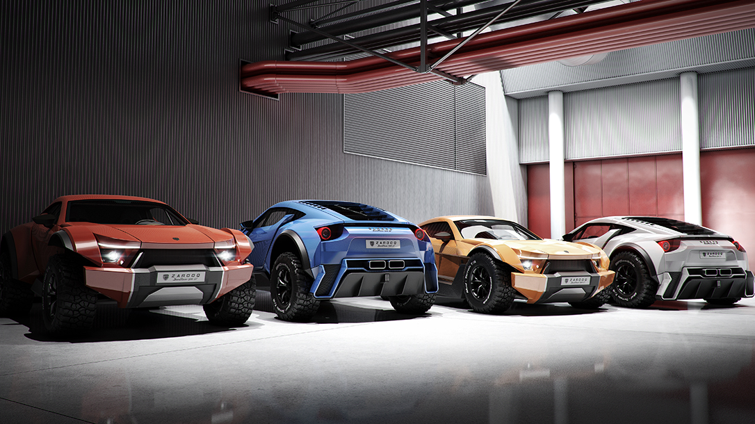 Zarooq SandRacer 500 GT, Zarooq Motors, supercar, dune buggy, models