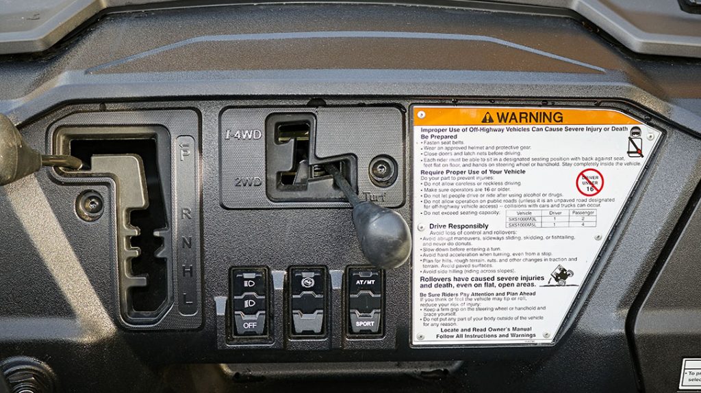 ATV, LE dashboard