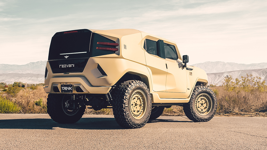Rezvani Tank Military Edition, desert, rear