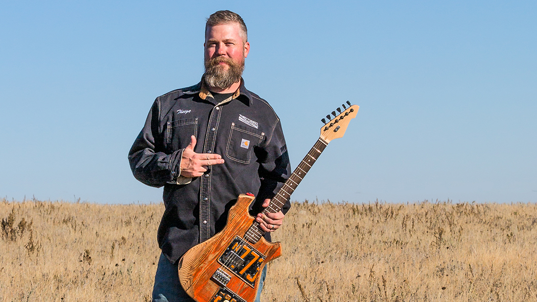 Beau Theige explains the method to his unique guitar building style.