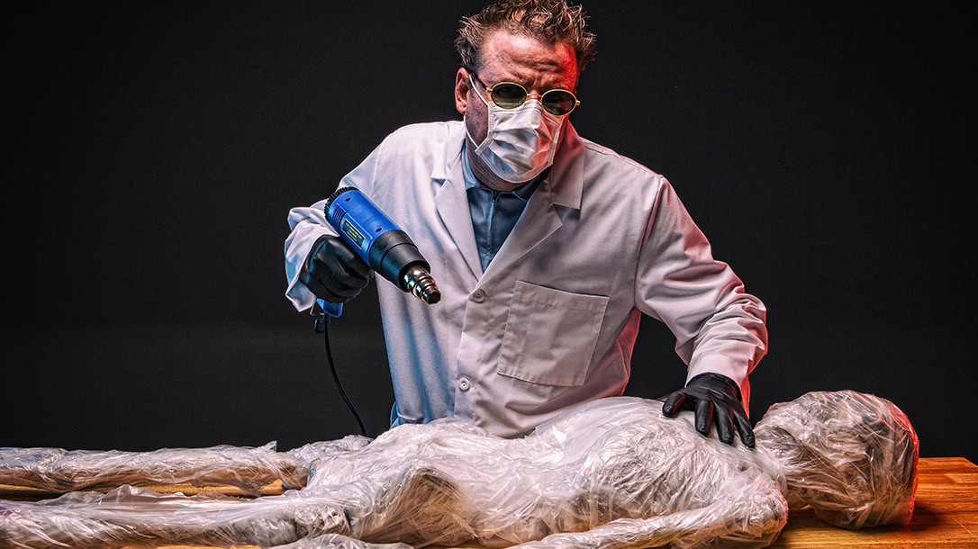 Halloween Corpse, heat gun