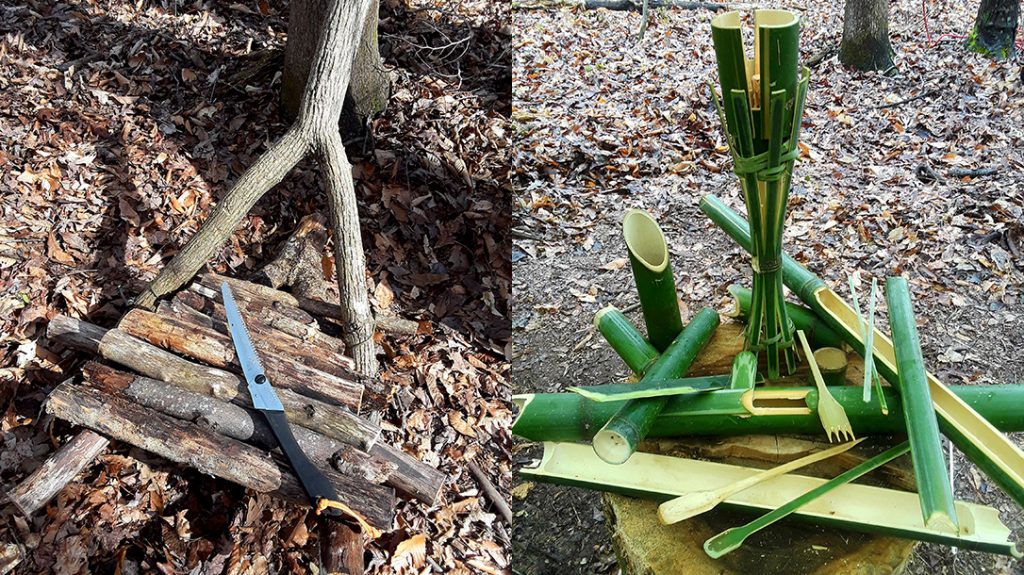 Coronavirus camp, backwoods survival, tools