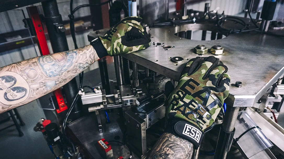 Austin Weiss putting in work in the shop.