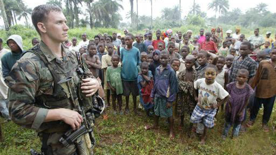 Travis Haley on deployment in West Africa.