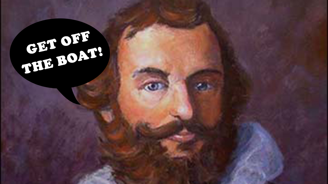 Captain Jones was making beer on the Mayflower.