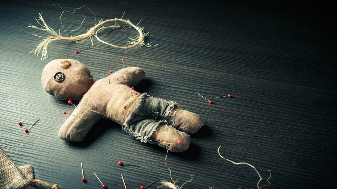 Making a voodoo doll is fun!