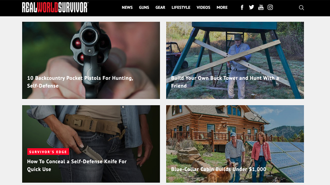 Real World Survivor, RealWorldSurvivor.com, survival content, ballistic