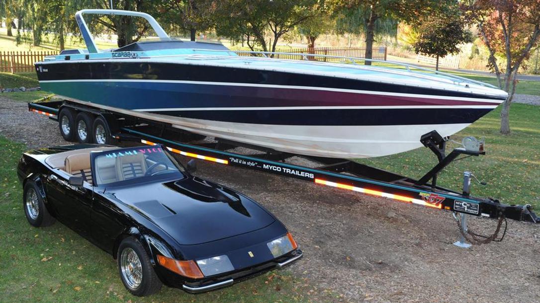 The super cool 1972 Ferrari Daytona Spyder driven by Crockett and Tubbs.