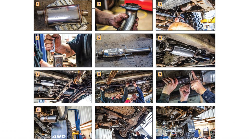 truck exhaust tips, aftermarket exhaust, steps