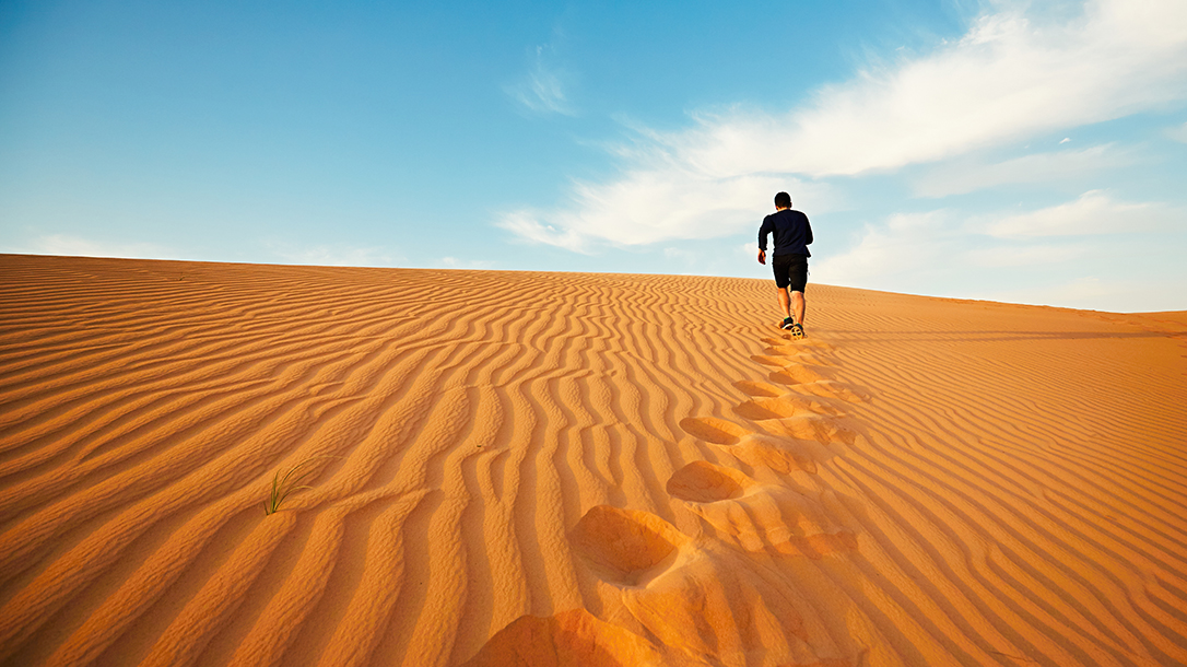 Solo journeys through the desert regions of the earth can prove perilous.
