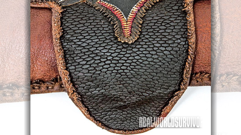 Shawn Webster used a beavertail for one of his hunting pouches.