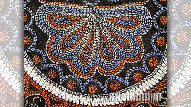 Shawn Webster shows off his quilling skills by using various techniques.
