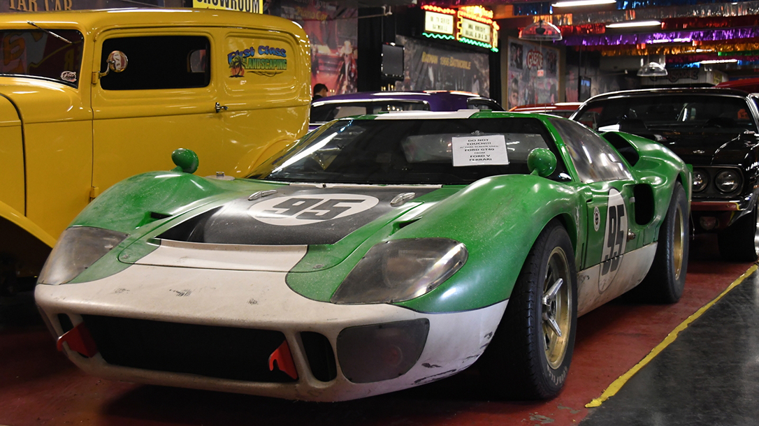 The iconic GT40 sits at home at the Voler Auto Museum.