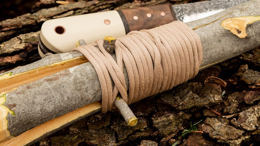 Wrap the base of the prongs with paracord to prevent them from splitting further.