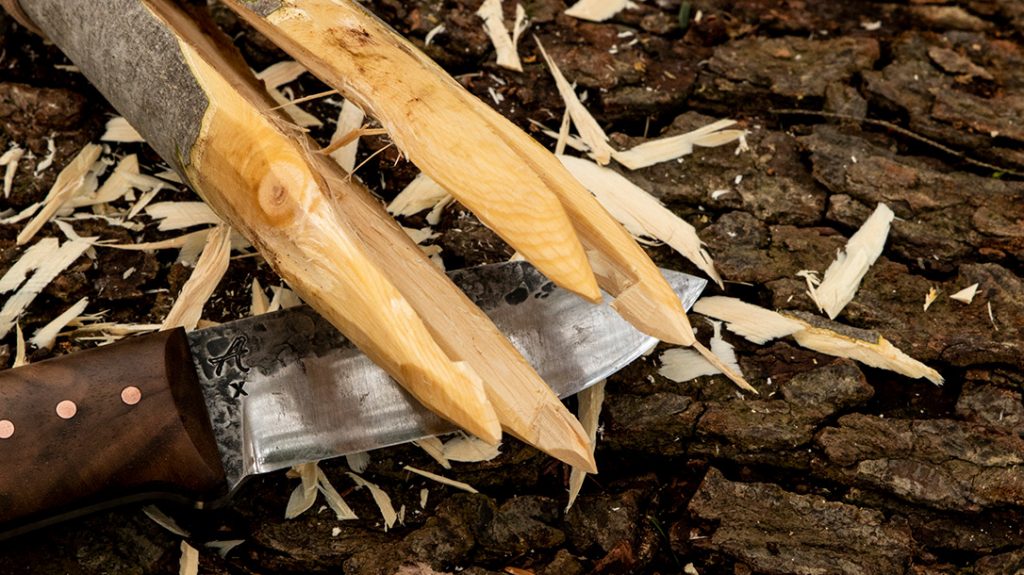 Finalize the tips by sharpening them into points.