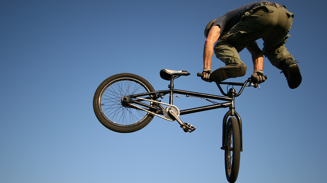 This dude does amazing BMX big air tricks!