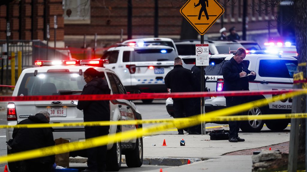 Crime scene investigators trying to make sense of the aftermath of the incident.
