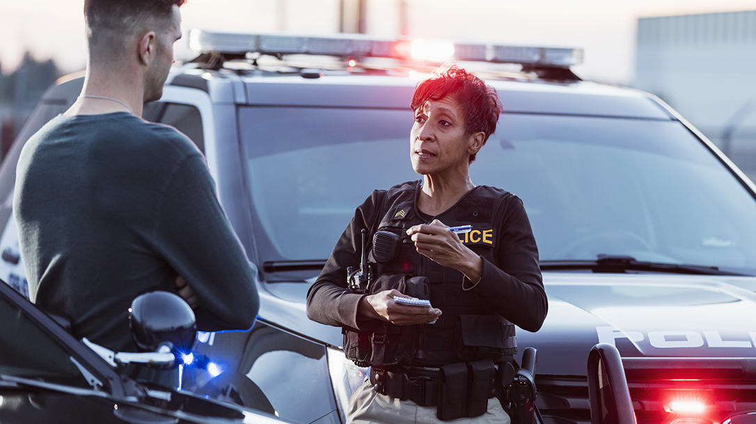 Dealing with authorities can be bad when the gig is up, play it cool and stick to the story.