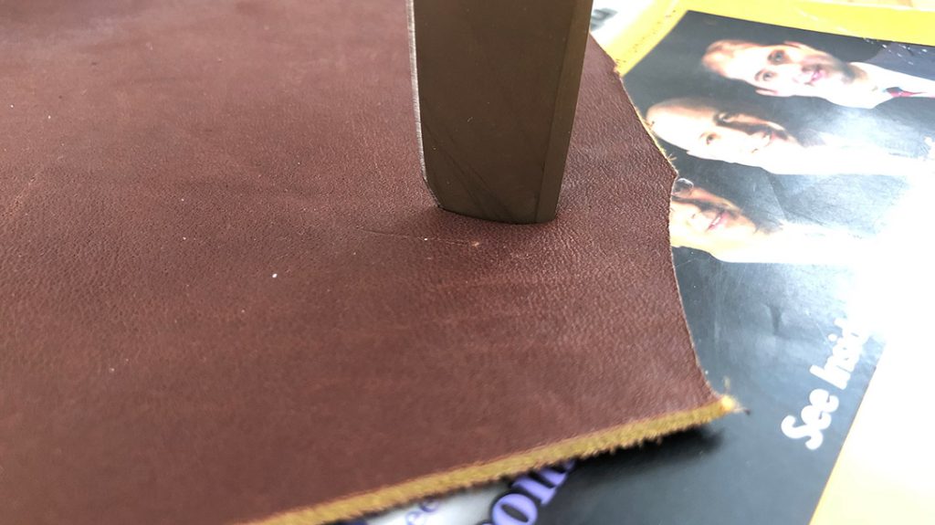 Even after a forceful thrust into a phone book, the lockup held tight on the Benchmade Shootout during my testing of it and the Claymore.