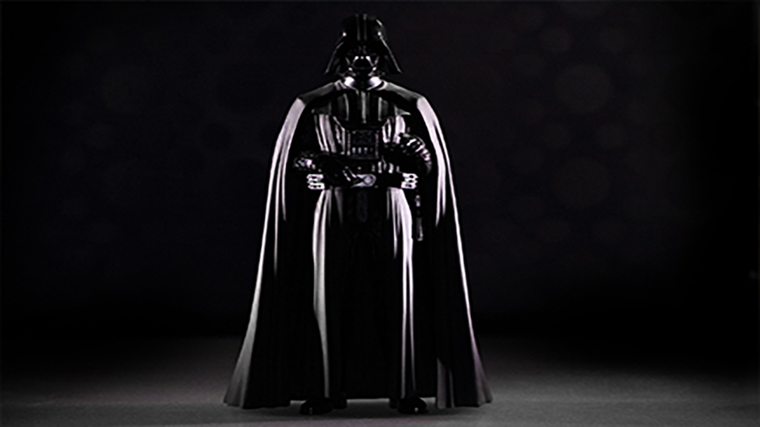 Darth Vader is an imposing figure on the dark side.