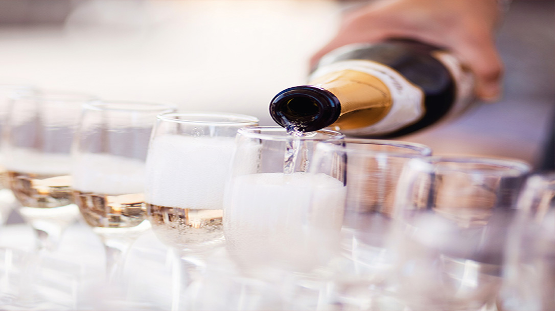 Champagne was the drink of choice for olympic athletes.