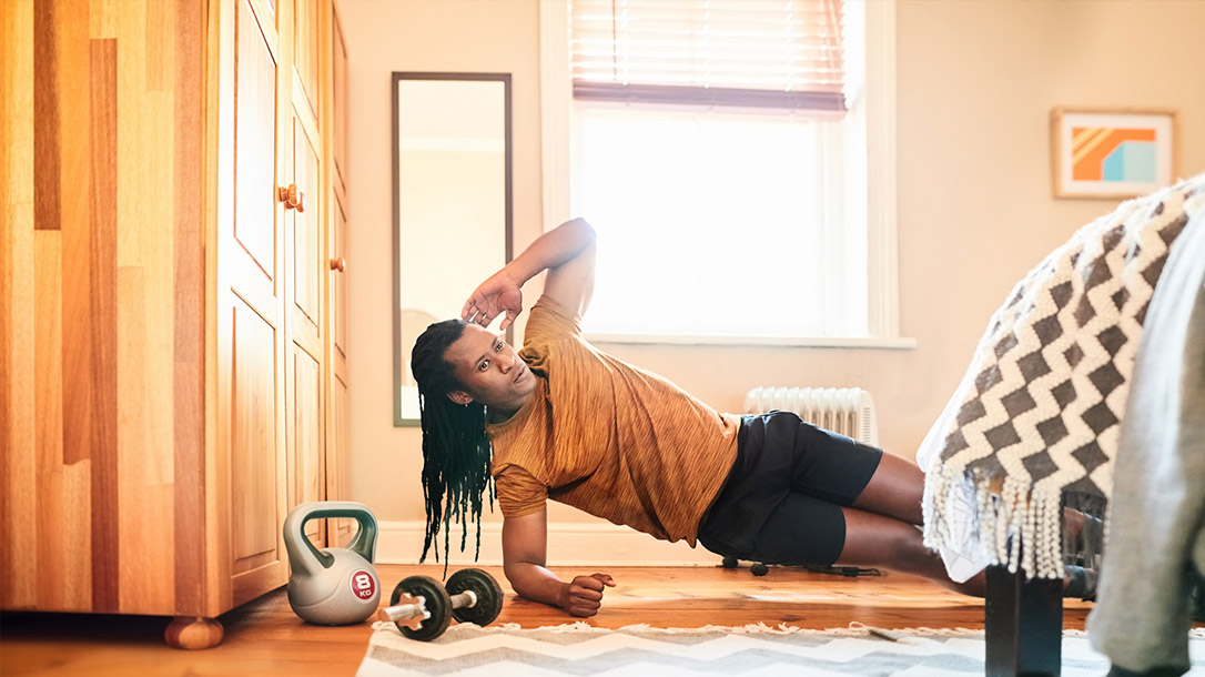 You don't need a lot of a equipment for a great home gym.