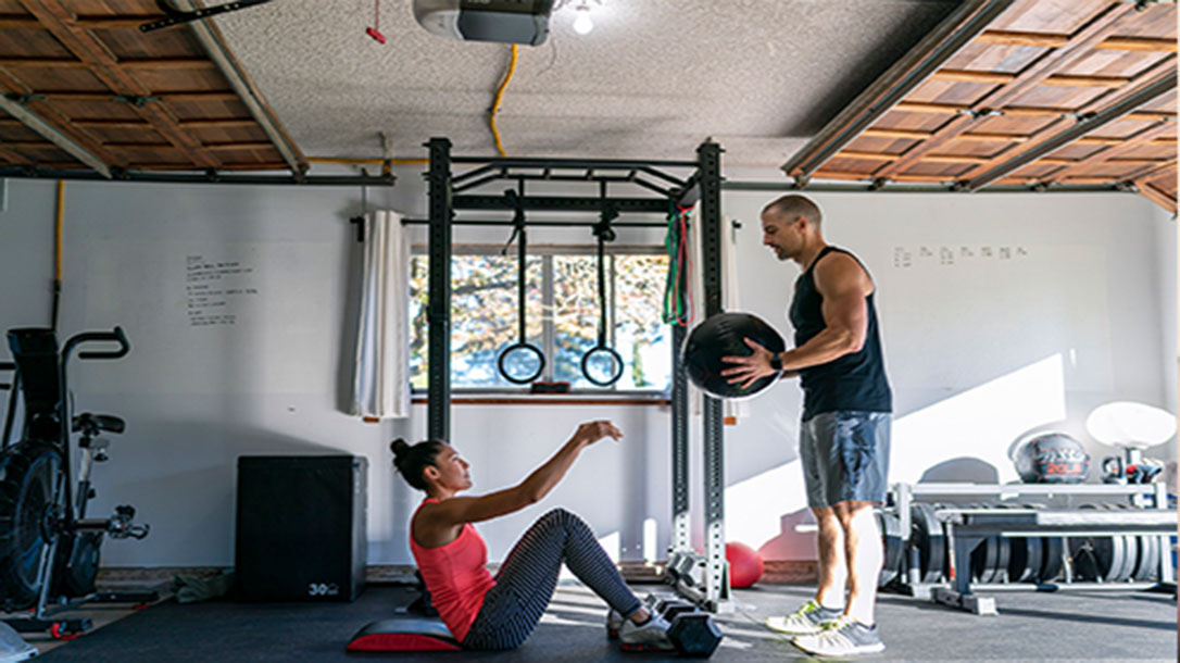 Working out is wonderful in a well equipped home gym.
