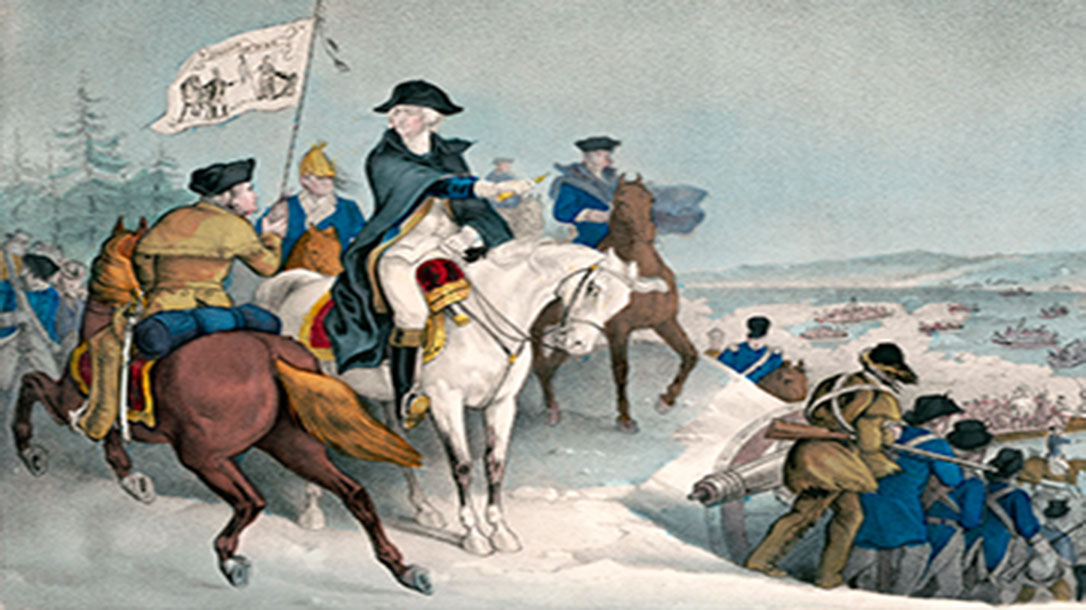 George Washington and his famous crossing of the Delaware River.