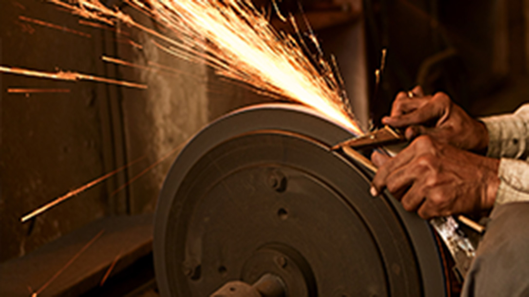 Learn how to sharpen a knife correctly to avoid injury.