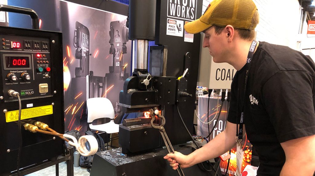 There are demos of all kinds taking place around the floor of BLADE Show 2022.