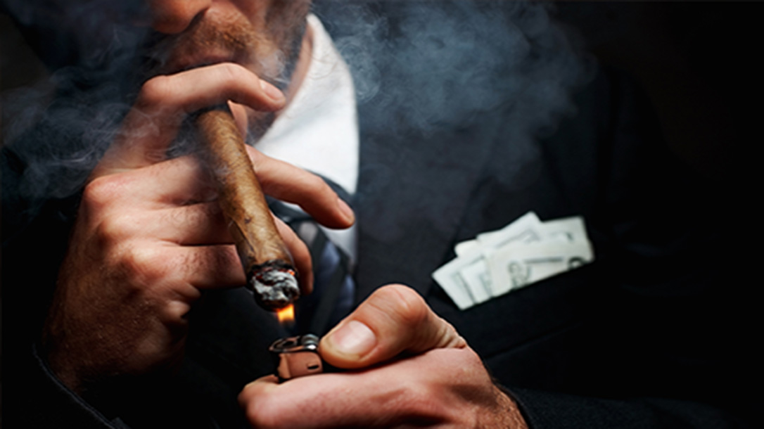 Enjoying a cigar is a gentleman's way of life.
