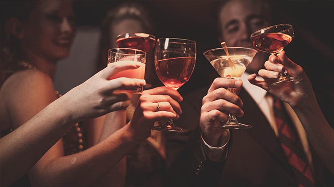 Enjoying a good martini with friends is our idea of a great night out.