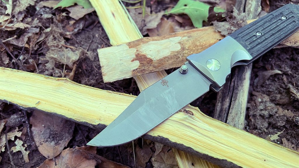 I started the split with SPD STS (very lightly) and then used the wedge to finish splitting the round.