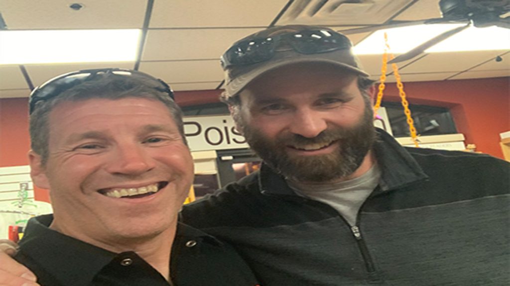 Jack Carr and Marcus Torgerson during a Terminal List book signing