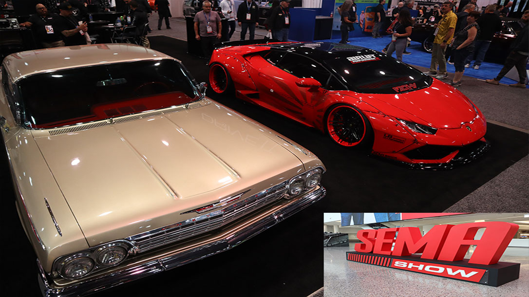 This picture sums up just how much auto diversity can be found inside the halls of SEMA show in 2022.