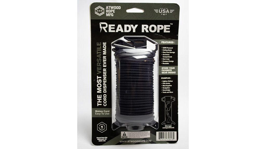Atwood Rope MFG makes 550-cord-like ready rope with a management tool.