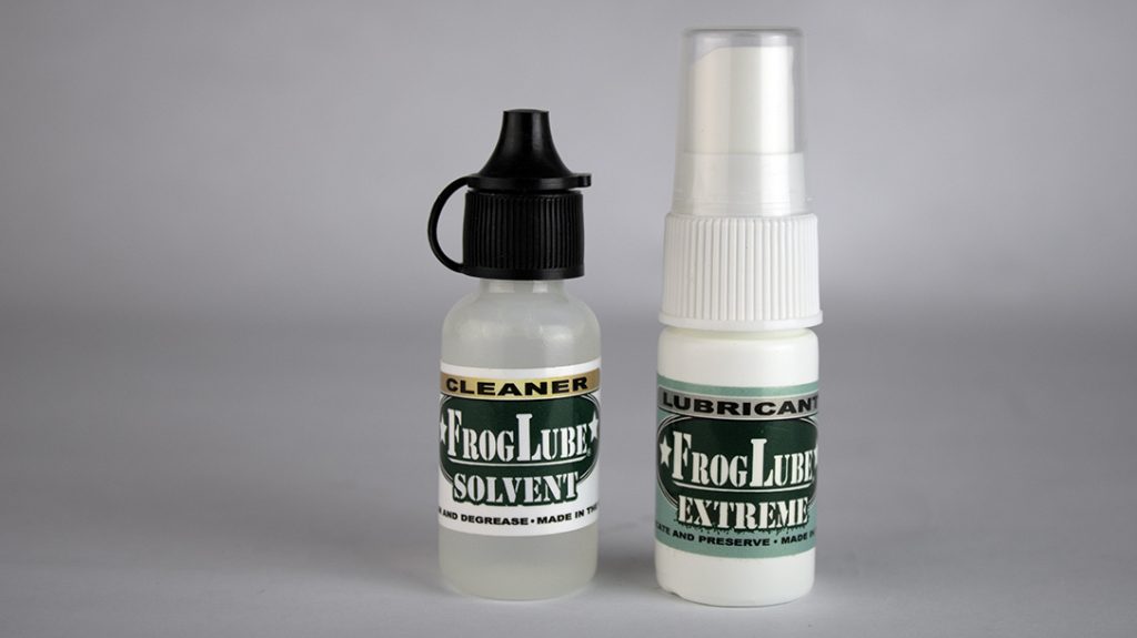 Frog Lube makes excellent non-toxic paste and solvent/lube for guns.