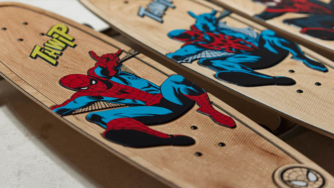 Now with seven years under his belt and plenty of skateboards designed, Walker’s artistic endeavor is thriving.