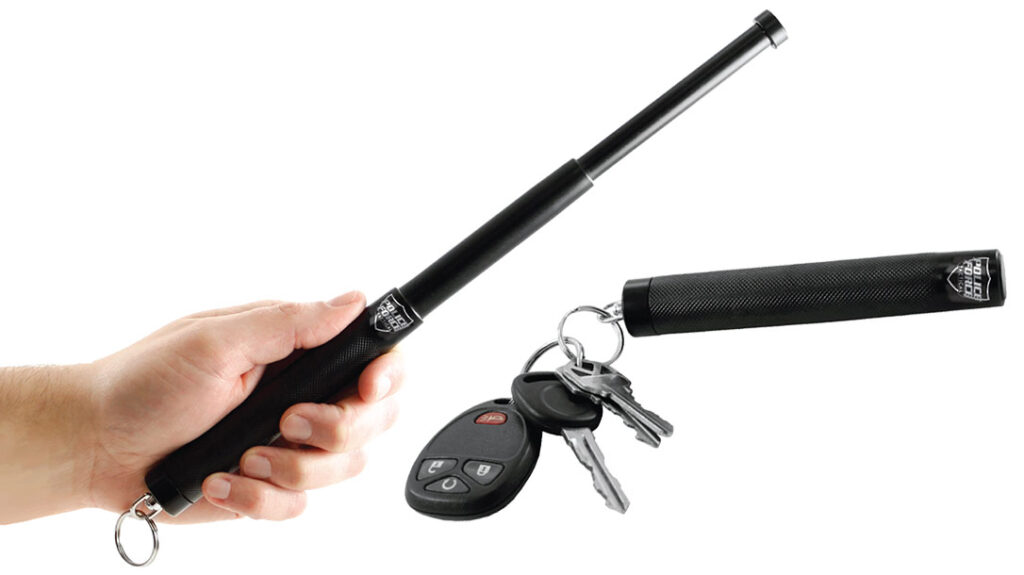 Police Force Tactical Expandable Steel Keychain Baton.