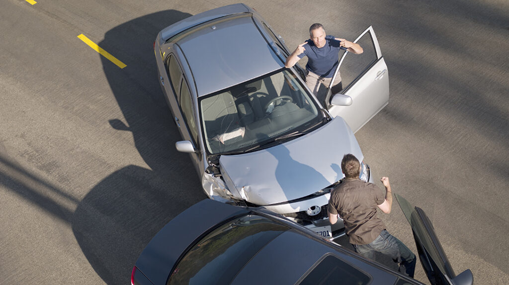 Road rage leading to altercation.