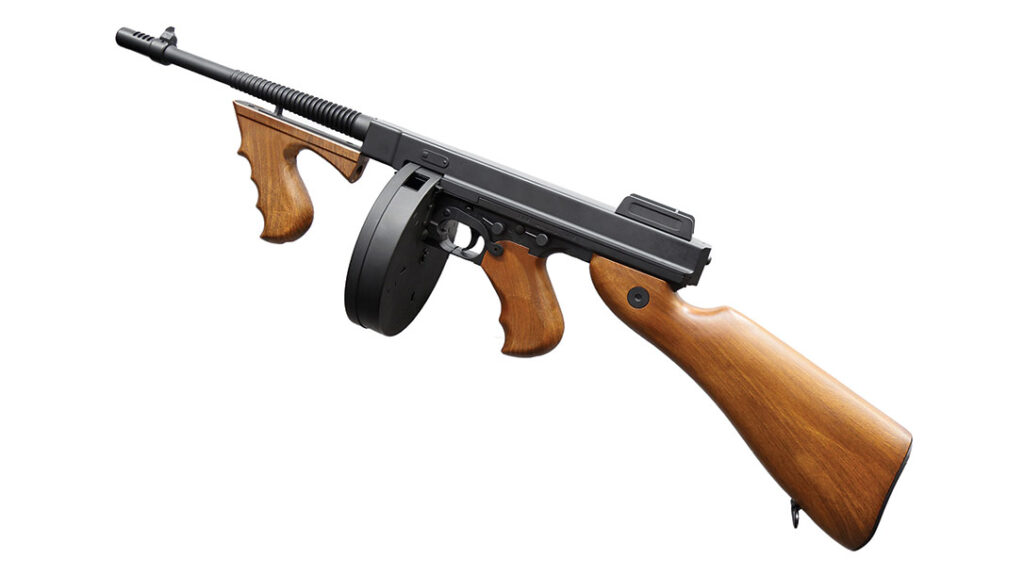 Tools of the Italian American Mafia: Tommy Gun (Prohibition Era).