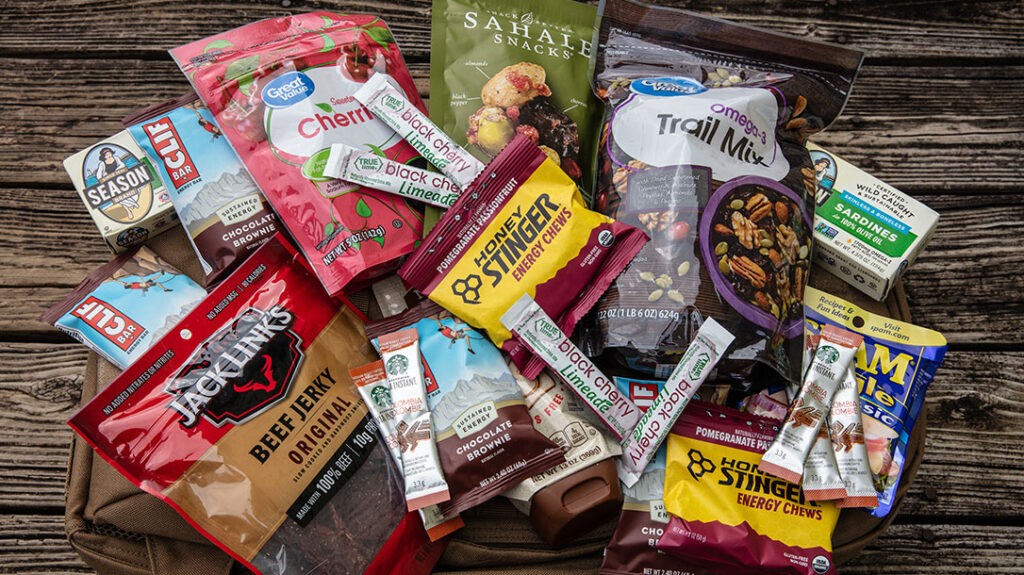 Get-home bags don’t necessarily require food, but your bug-out bag can include lightweight food items.