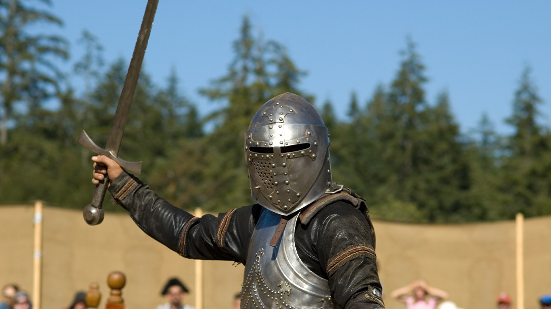 Kessler is part of a group that’s known as Full Steel Combat, unscripted and unchoreographed full medieval fighting complete with suits of armor.
