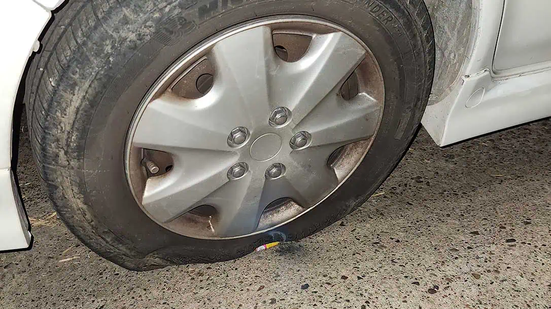 Having a flat tire will ruin anyones day.